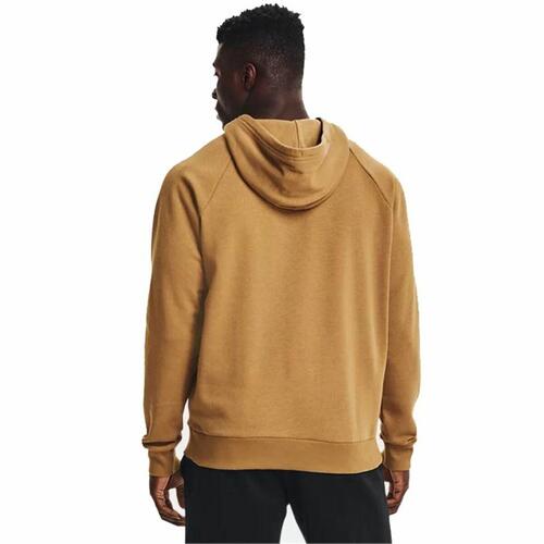 Hættetrøje til Mænd Under Armour Rival Big Logo Okker M