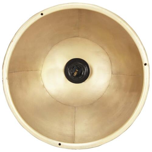 Industriel hængelampe 25 W rund 30 cm E27 messingfarvet