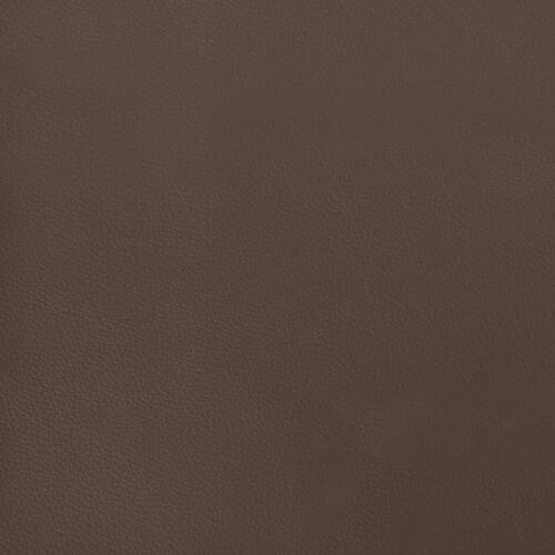 Kontinentalseng 160x200 cm kunstlæder brun