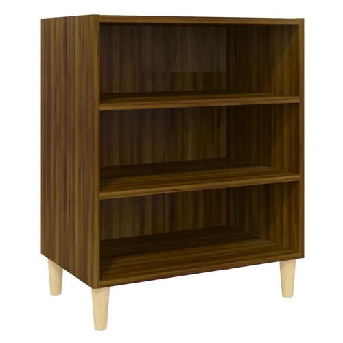 Skænk 57x35x70 cm konstrueret træ brun egetræsfarve