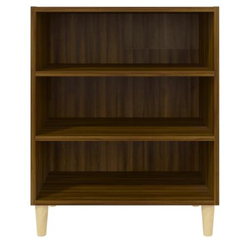 Skænk 57x35x70 cm konstrueret træ brun egetræsfarve