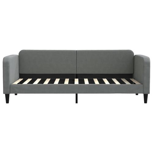 Daybed med madras 80x200 cm stof mørkegrå