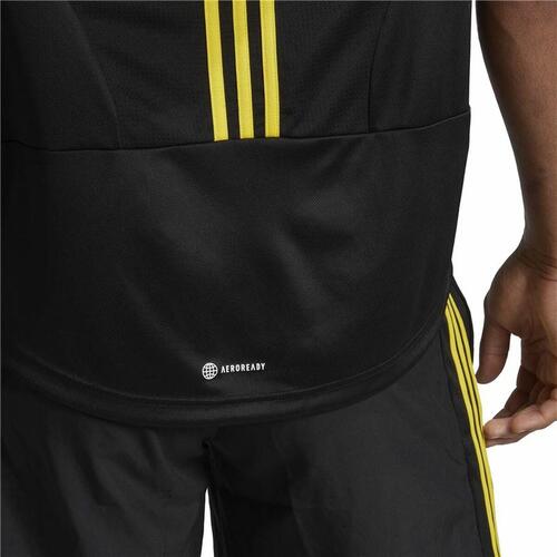 Kortærmet T-shirt til Mænd Adidas Aeroready HIIT Back Sort XS