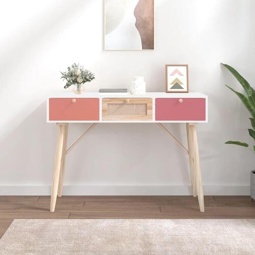 Konsolbord med skuffer 105x30x75 cm konstrueret træ