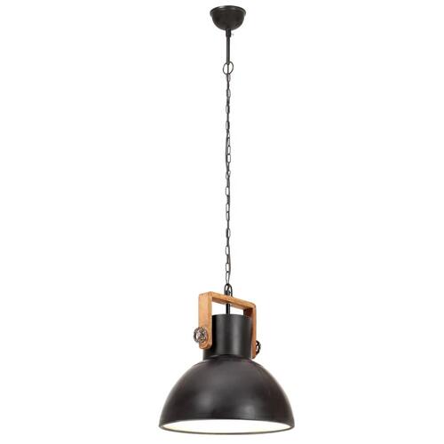 Industriel hængelampe 25 W rund 40 cm E27 mat sort