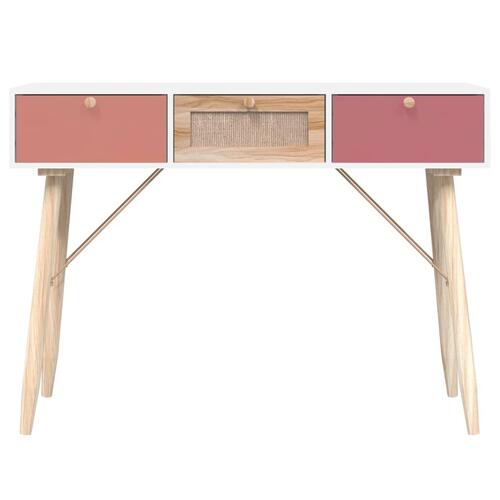 Konsolbord med skuffer 105x30x75 cm konstrueret træ