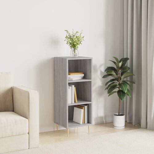 Skænk 34,5x32,5x90 cm konstrueret træ grå sonoma-eg