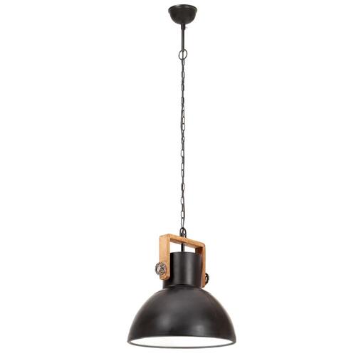 Industriel hængelampe 25 W rund 40 cm E27 mat sort