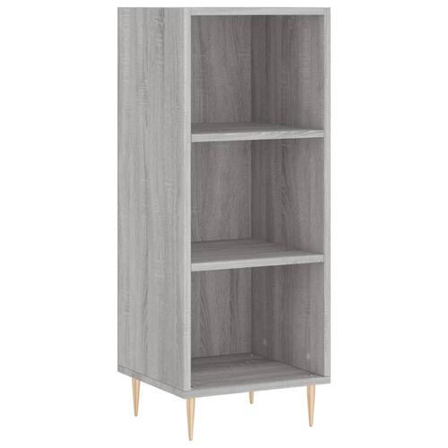 Skænk 34,5x32,5x90 cm konstrueret træ grå sonoma-eg