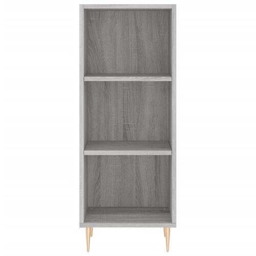 Skænk 34,5x32,5x90 cm konstrueret træ grå sonoma-eg