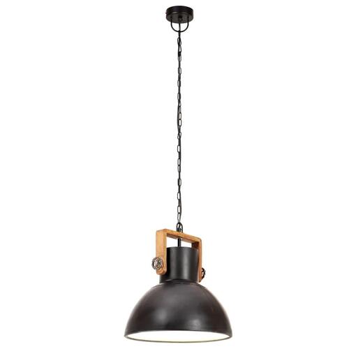 Industriel hængelampe 25 W rund 30 cm E27 mat sort