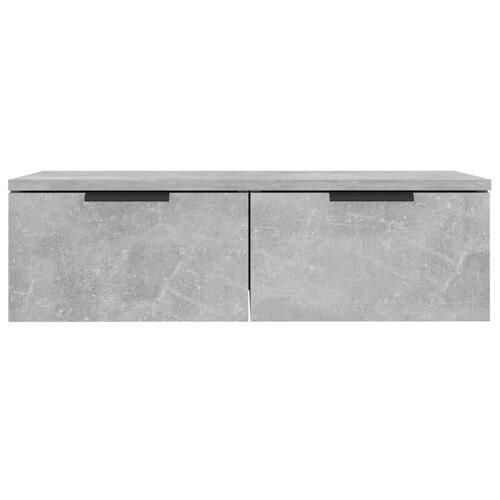 Vægskab 68x30x20 cm konstrueret træ betongrå