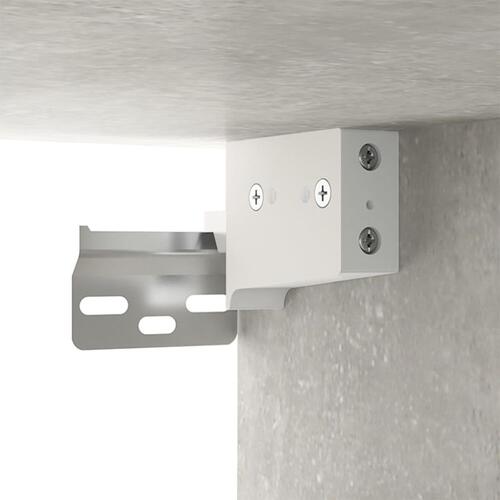 Vægskab 68x30x20 cm konstrueret træ betongrå