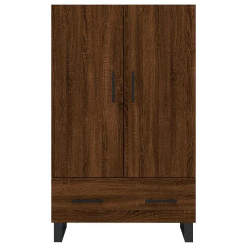 Skab 69,5x31x115 cm konstrueret træ brun sonoma-eg