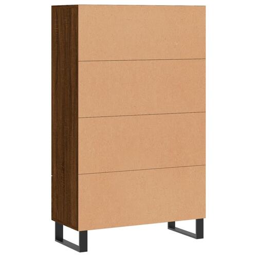 Skab 69,5x31x115 cm konstrueret træ brun sonoma-eg