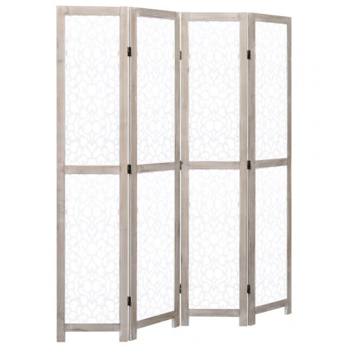 4-panels rumdeler 140 x 165 cm massivt træ hid