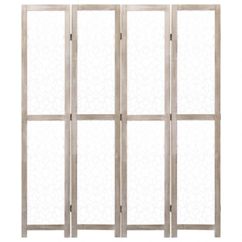 4-panels rumdeler 140 x 165 cm massivt træ hid