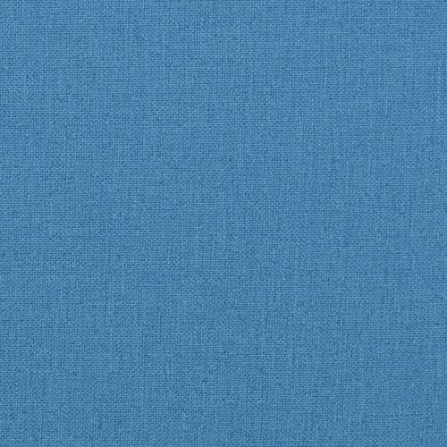 Stolehynder med lav ryg 6 stk. 100x50x4 cm stof blå