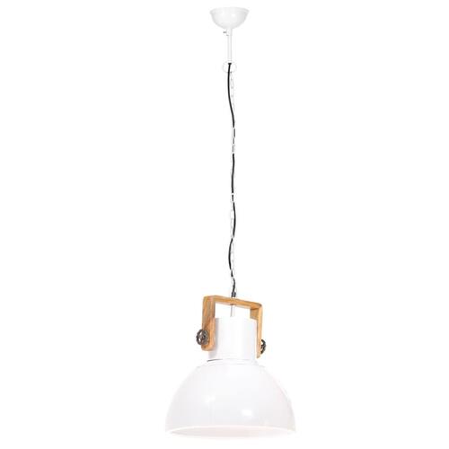 Industriel hængelampe 25 W rund 40 cm E27 hvid