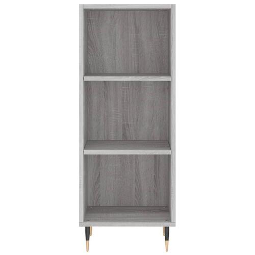 Skænk 34,5x32,5x90 cm konstrueret træ grå sonoma-eg