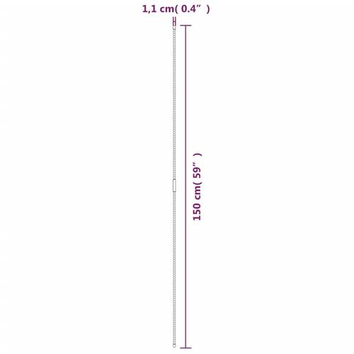 Plantespyd til haven 30 stk. 150 cm stål grøn