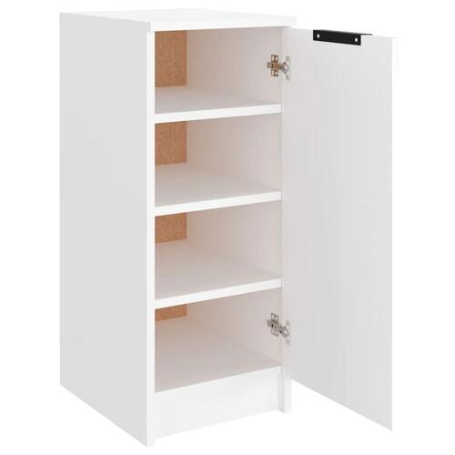 Skoskab 30x35x70 cm konstrueret træ hvid