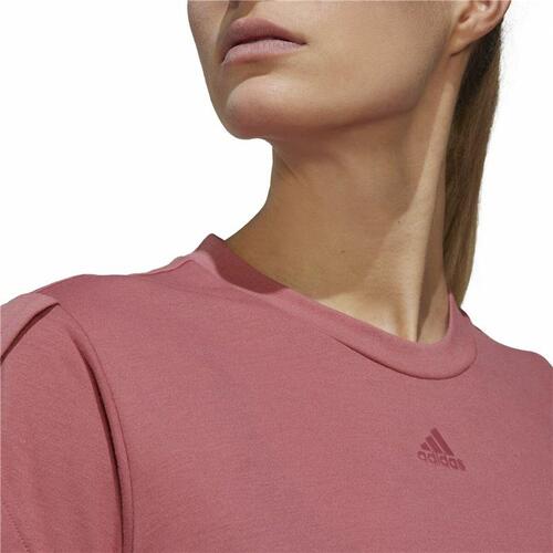 Kortærmet T-shirt til Kvinder Adidas trainning Floral Mørk pink M