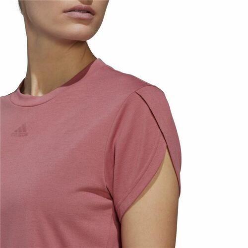 Kortærmet T-shirt til Kvinder Adidas trainning Floral Mørk pink M