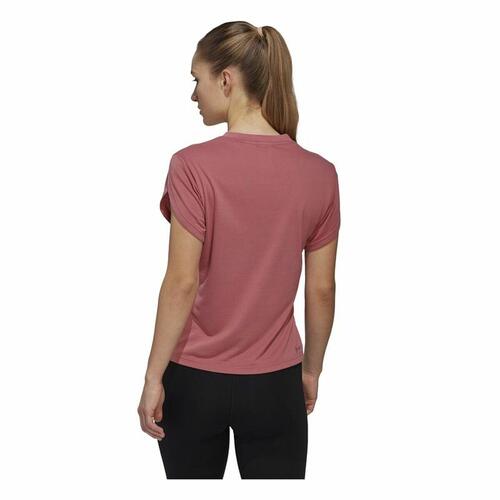 Kortærmet T-shirt til Kvinder Adidas trainning Floral Mørk pink M