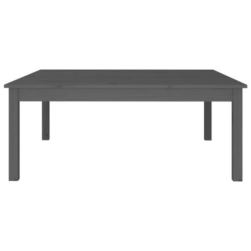 Sofabord 100x100x40 cm massivt fyrretræ grå