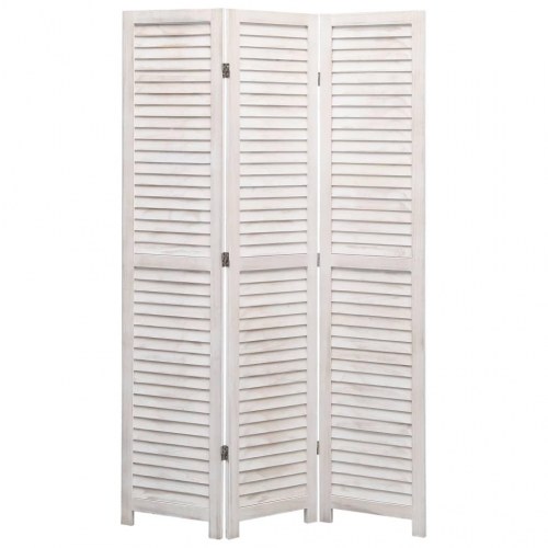 3-panels rumdeler 105 x 165 cm træ hvid