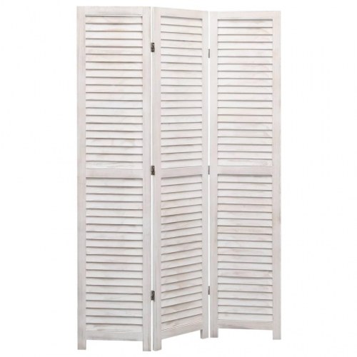 3-panels rumdeler 105 x 165 cm træ hvid