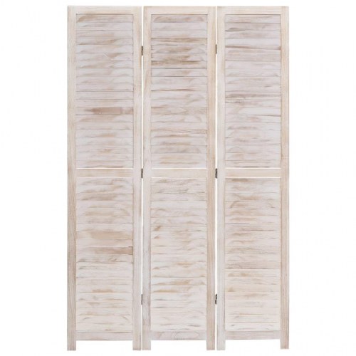 3-panels rumdeler 105 x 165 cm træ hvid
