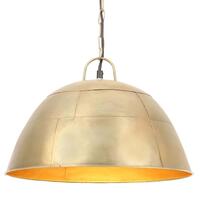Industriel vintage hængelampe 25W rund 41 cm E27 messingfarvet