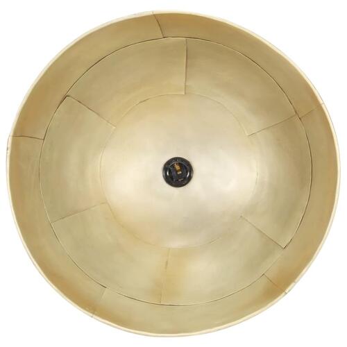 Industriel vintage hængelampe 25W rund 41 cm E27 messingfarvet