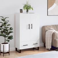 Skab 69,5x31x115 cm konstrueret træ hvid