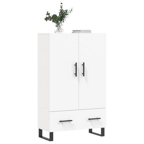 Skab 69,5x31x115 cm konstrueret træ hvid
