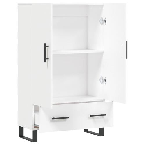 Skab 69,5x31x115 cm konstrueret træ hvid