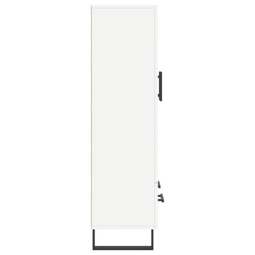 Skab 69,5x31x115 cm konstrueret træ hvid