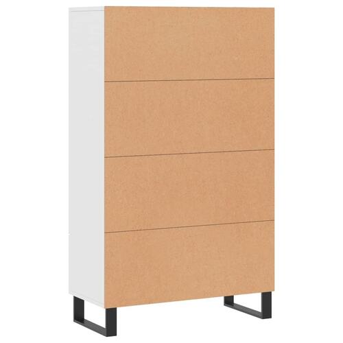 Skab 69,5x31x115 cm konstrueret træ hvid