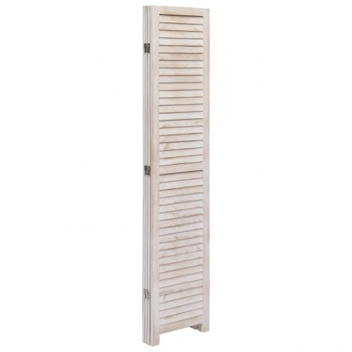 4-panels rumdeler 140 x 165 cm træ hvid