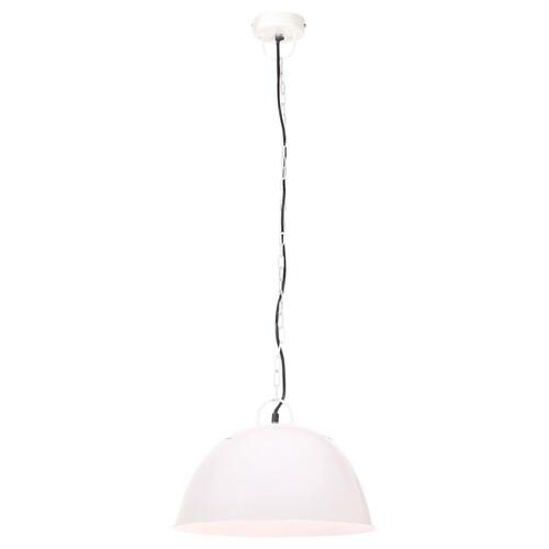 Industriel vintage hængelampe 25 W rund 41 cm E27 hvid