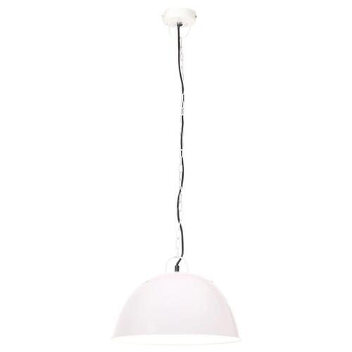 Industriel vintage hængelampe 25 W rund 41 cm E27 hvid