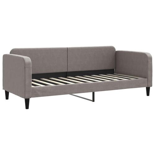 Daybed med madras 80x200 cm stof gråbrun