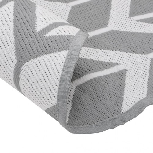 Udendørs gulvtæppe ARAKIL Ø160 cm PP grå