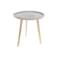 Sofabord Natur Sort 40 x 40 x 41 cm Træ MDF