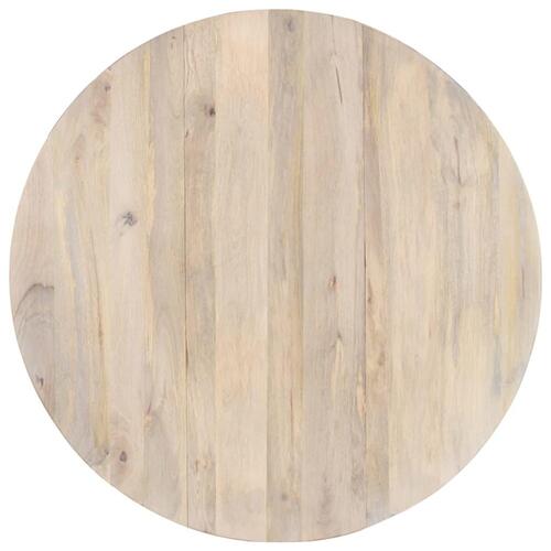 Spisebord rundt 110x76 cm massivt mangotræ