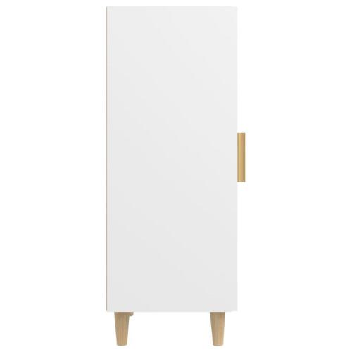 Skænk 34,5x34x90 cm konstrueret træ hvid
