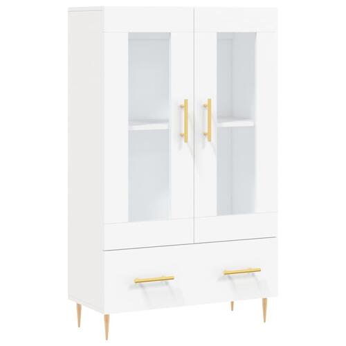 Skab 69,5x31x115 cm konstrueret træ hvid