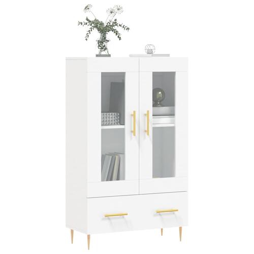 Skab 69,5x31x115 cm konstrueret træ hvid